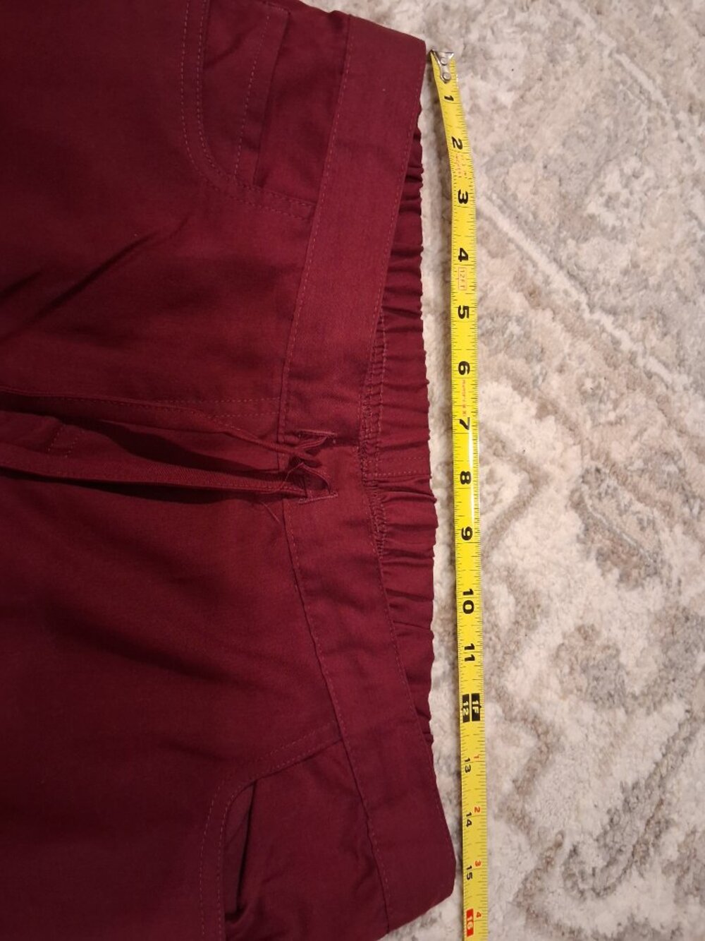 Grey's Anatomy Barco Scrub Pants Womens Medium Burgundy - Picture 5 of 6